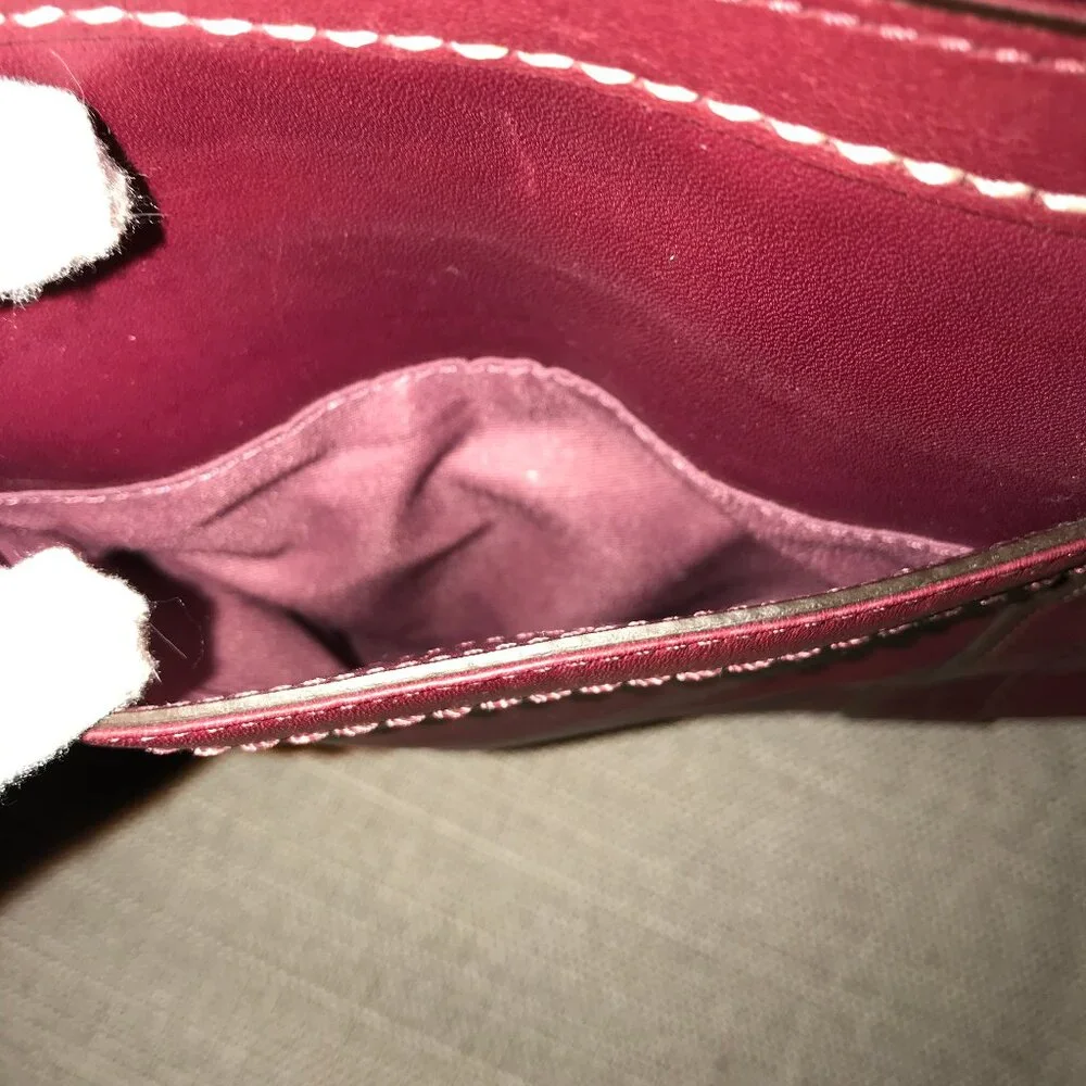 Red Coach Hampton Business Tote Bag Carryall Purse - Picture 8 of 16